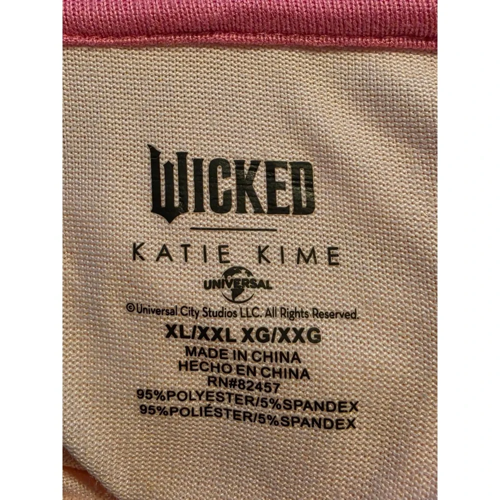 Wicked Katie Kime Universal Pink Robe Glinda Toile Knit XL XXL Cozy Loungewear